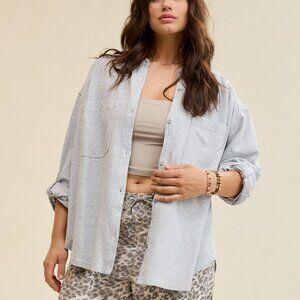 Aerie Oversized Fleece Shirt